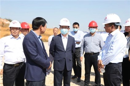 铜仁市委副书记、市长皮贵怀赴pg国际镍锍精辟硫酸镍项目调研